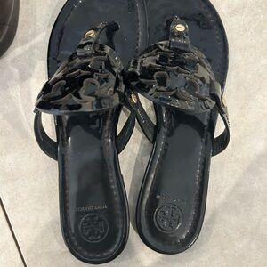 Tory Burch size 9 black thong